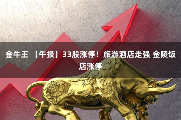 金牛王 【午报】33股涨停！旅游酒店走强 金陵饭店涨停