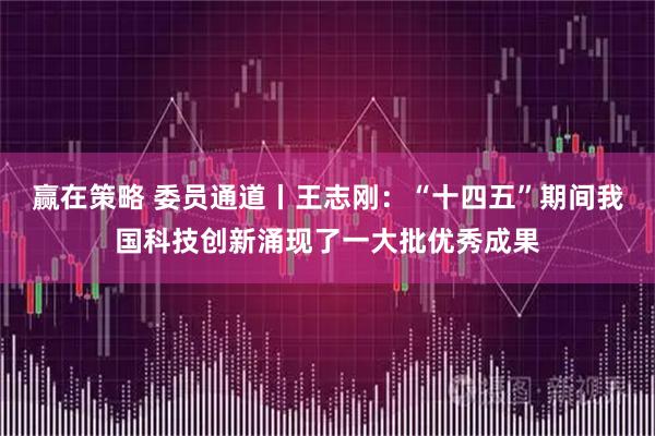 赢在策略 委员通道丨王志刚：“十四五”期间我国科技创新涌现了一大批优秀成果